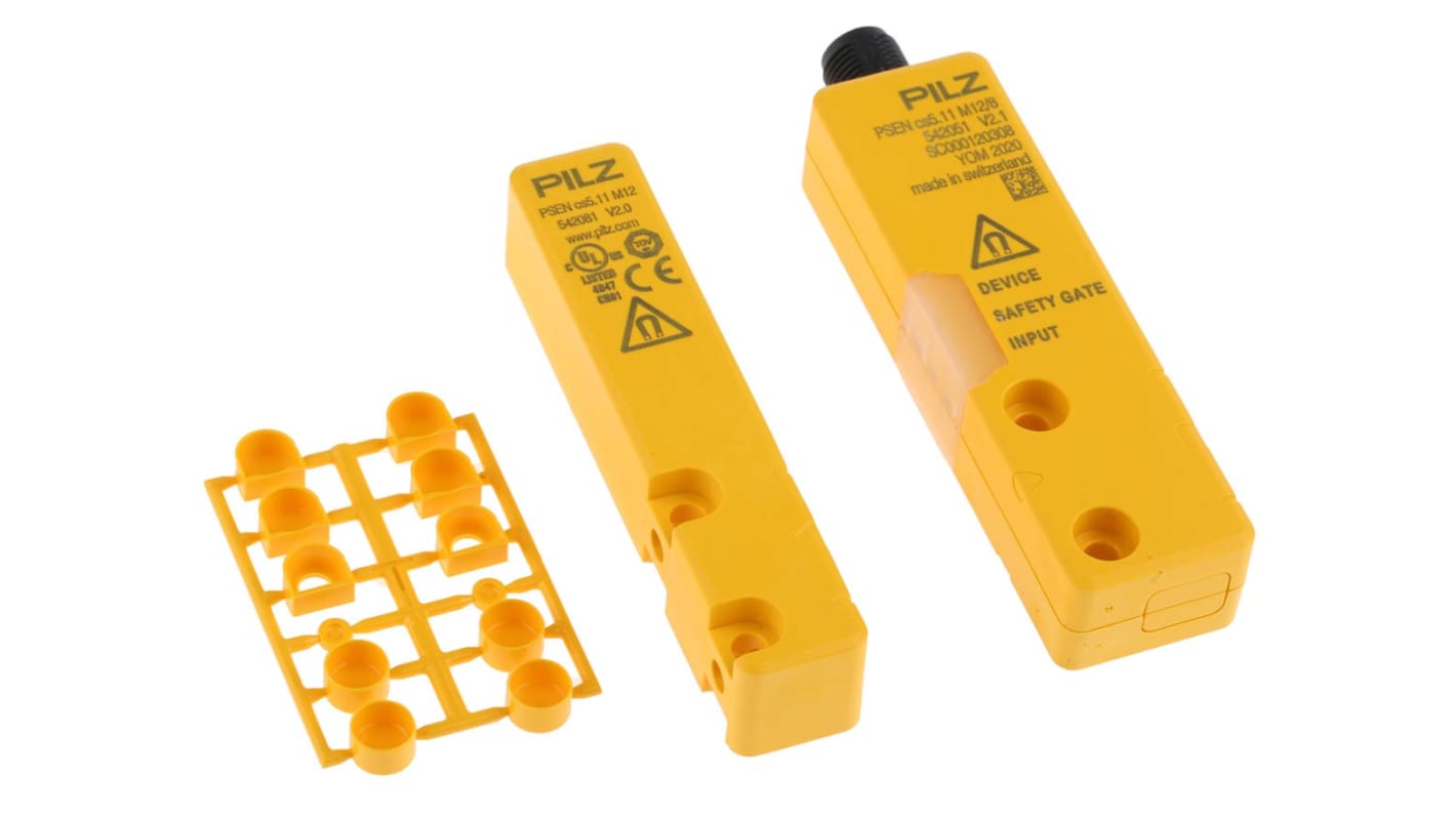 Interruttore di sicurezza senza contatto Pilz, 24V cc, M12