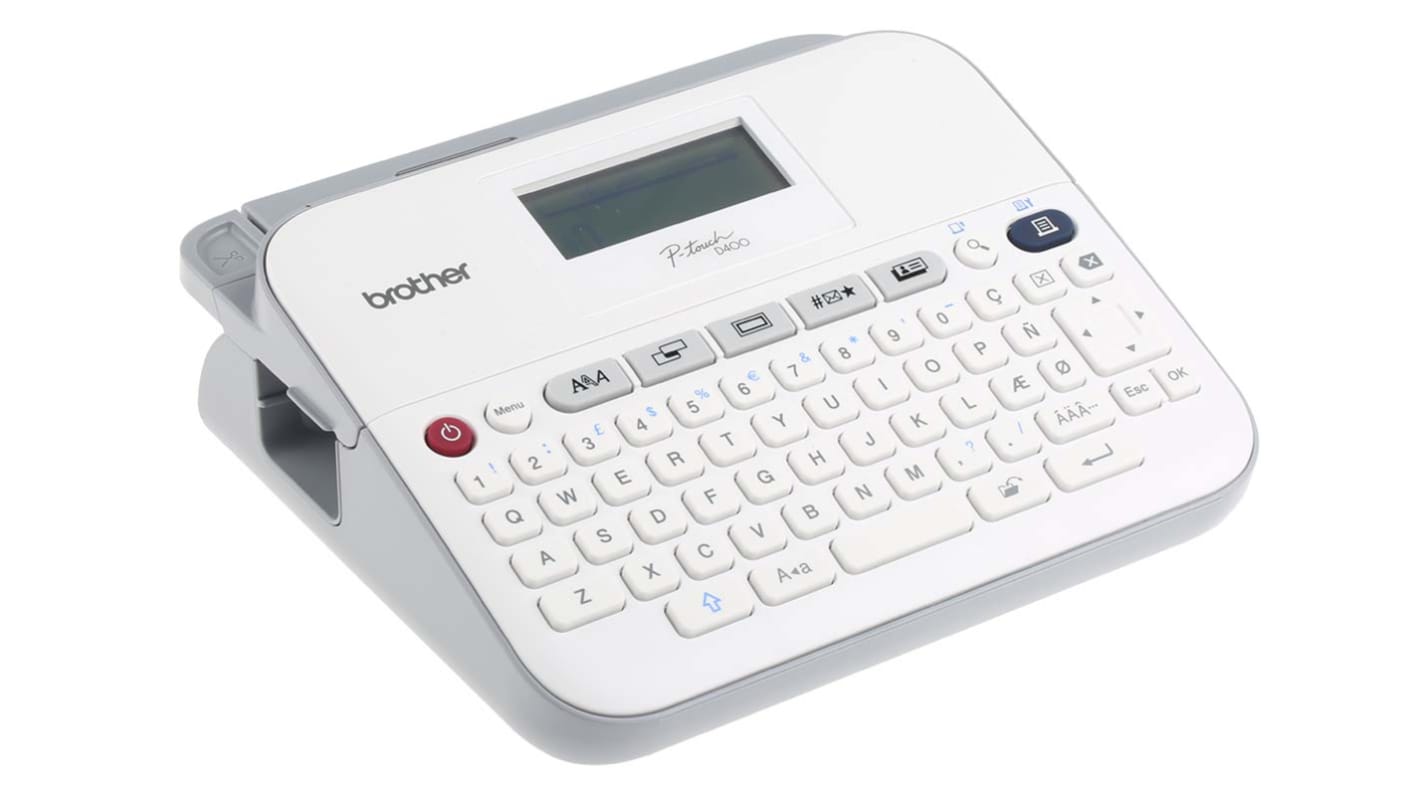 Brother PT-D400 Handheld Label Printer, 18mm Max Label Width, UK Plug