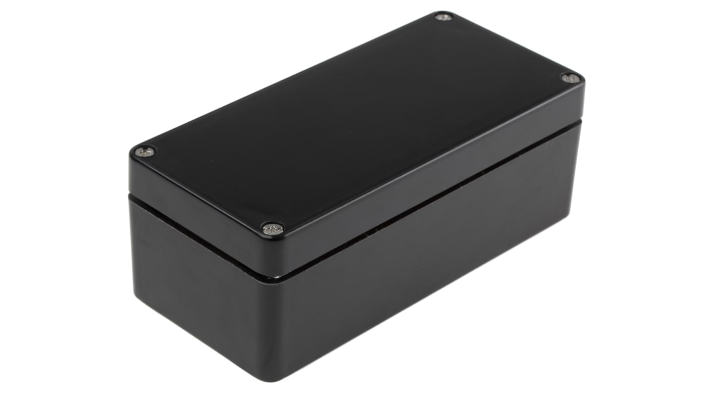 Caja RS PRO de PET Negro, 160 x 75 x 55mm, IP66