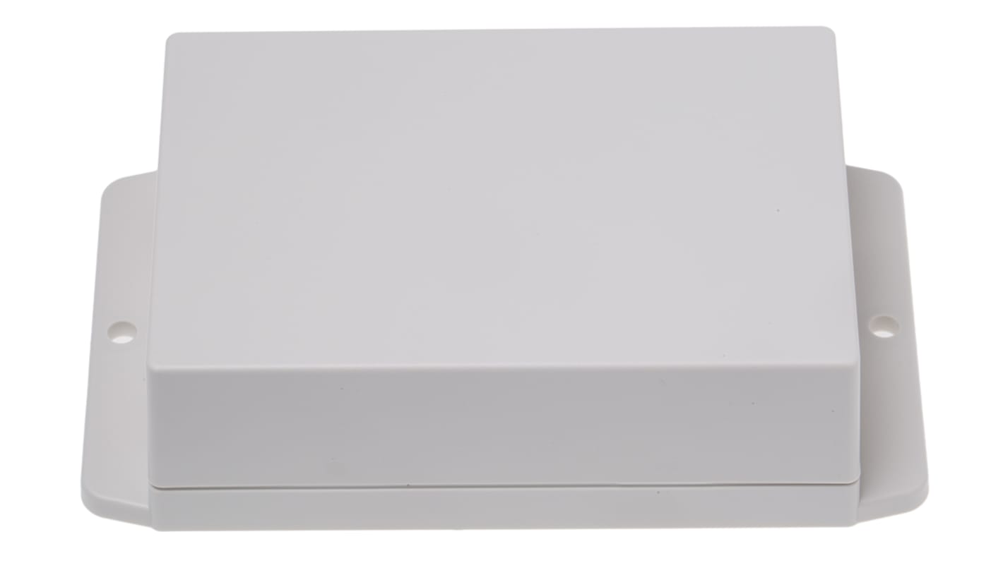 RS PRO White ABS Enclosure, Flanged, White Lid, 105 x 70 x 35mm