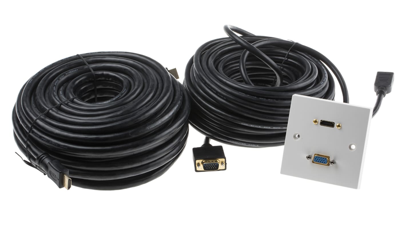 Roseta HDMI, SVGA 2 conectores Hembra