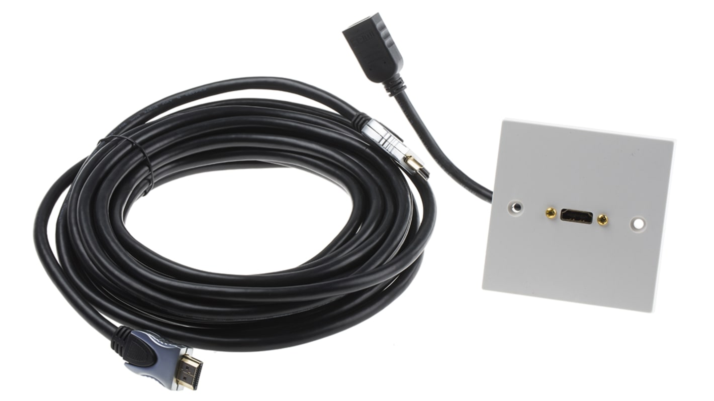 RS PRO Blende einfach, 1-fach Auslass HDMI Buchse