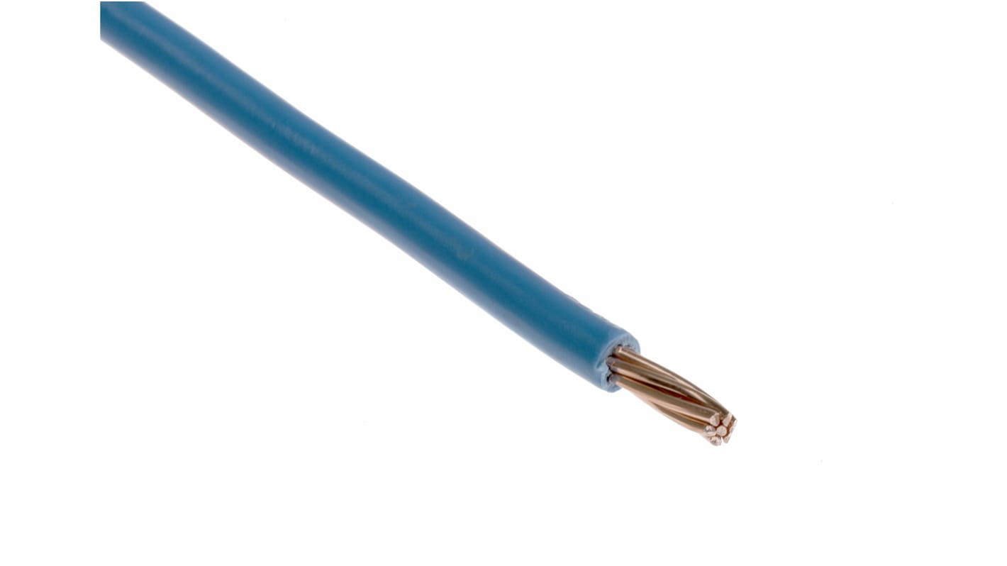 RS PRO Einzeladerleitung 6 mm², 9 AWG 25m Blau PVC isoliert Ø 5.4mm