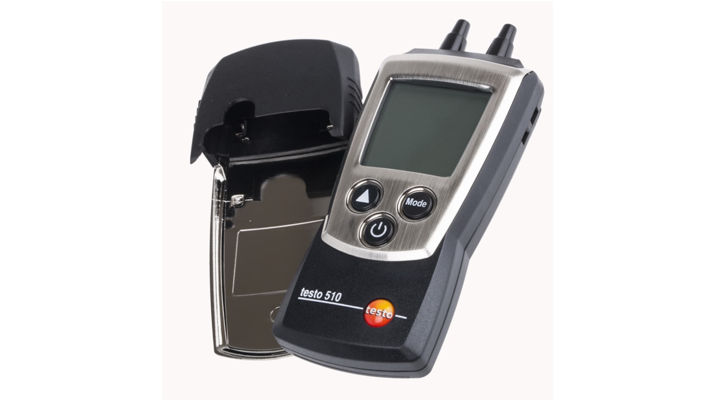 Testo 510 Differential Manometer With 2 Pressure Port/s, Max Pressure Measurement 40.15 inH2O, 100hPa With RS