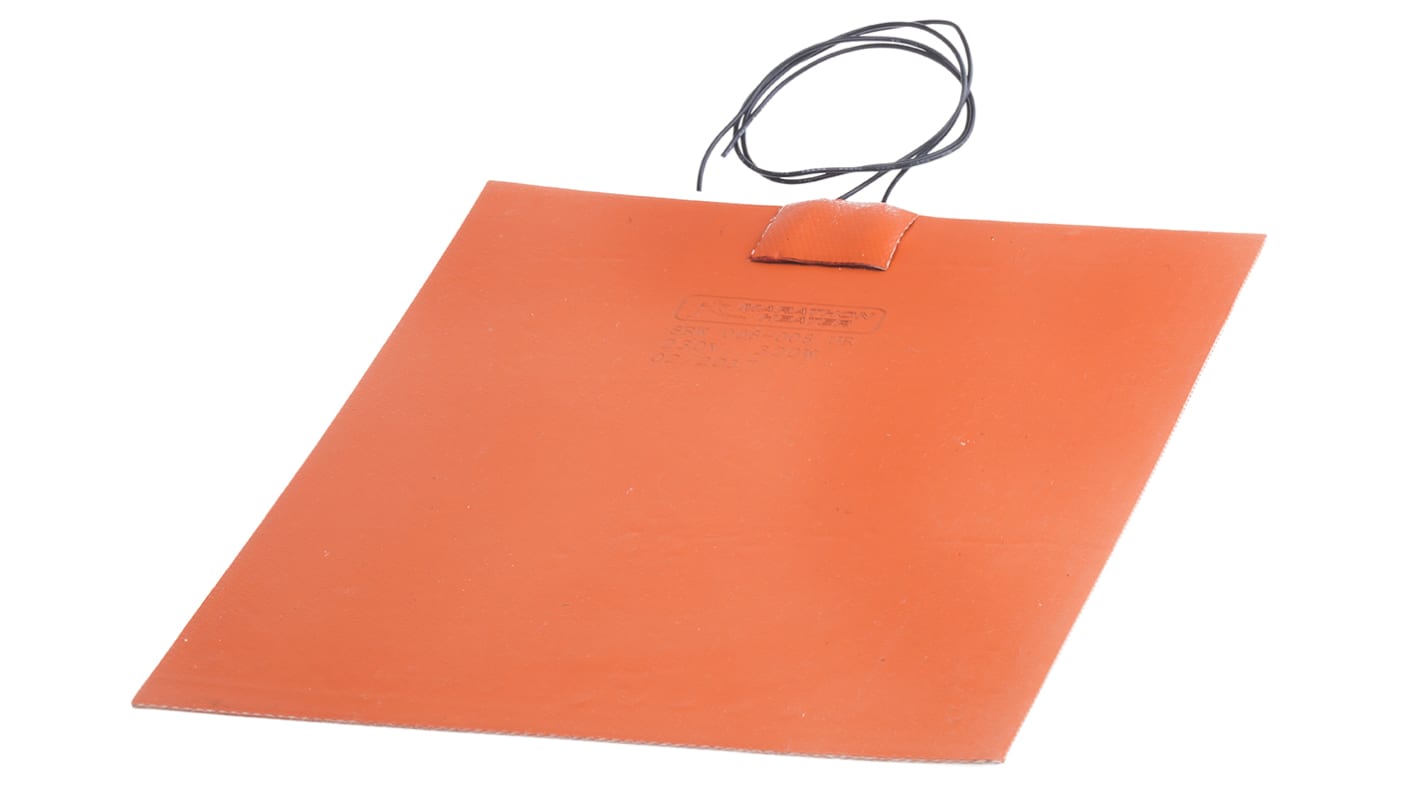 RS PRO Silicone Heater Mat, 320 W, 8 x 8in, 230 V ac