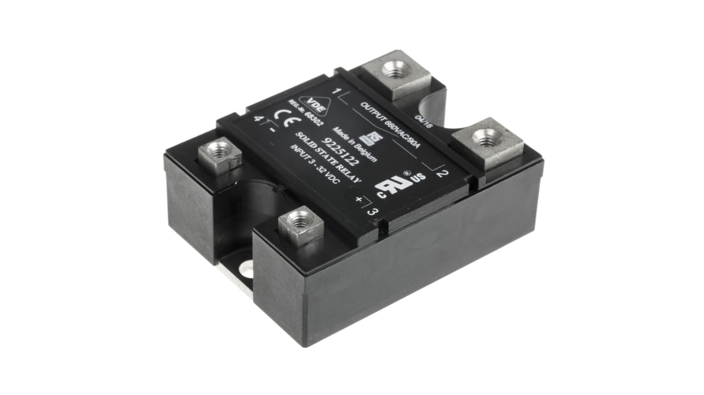 RS PRO Solid State Relay, 90 A rms Load, Panel Mount, 660 V ac Load, 32 V dc Control