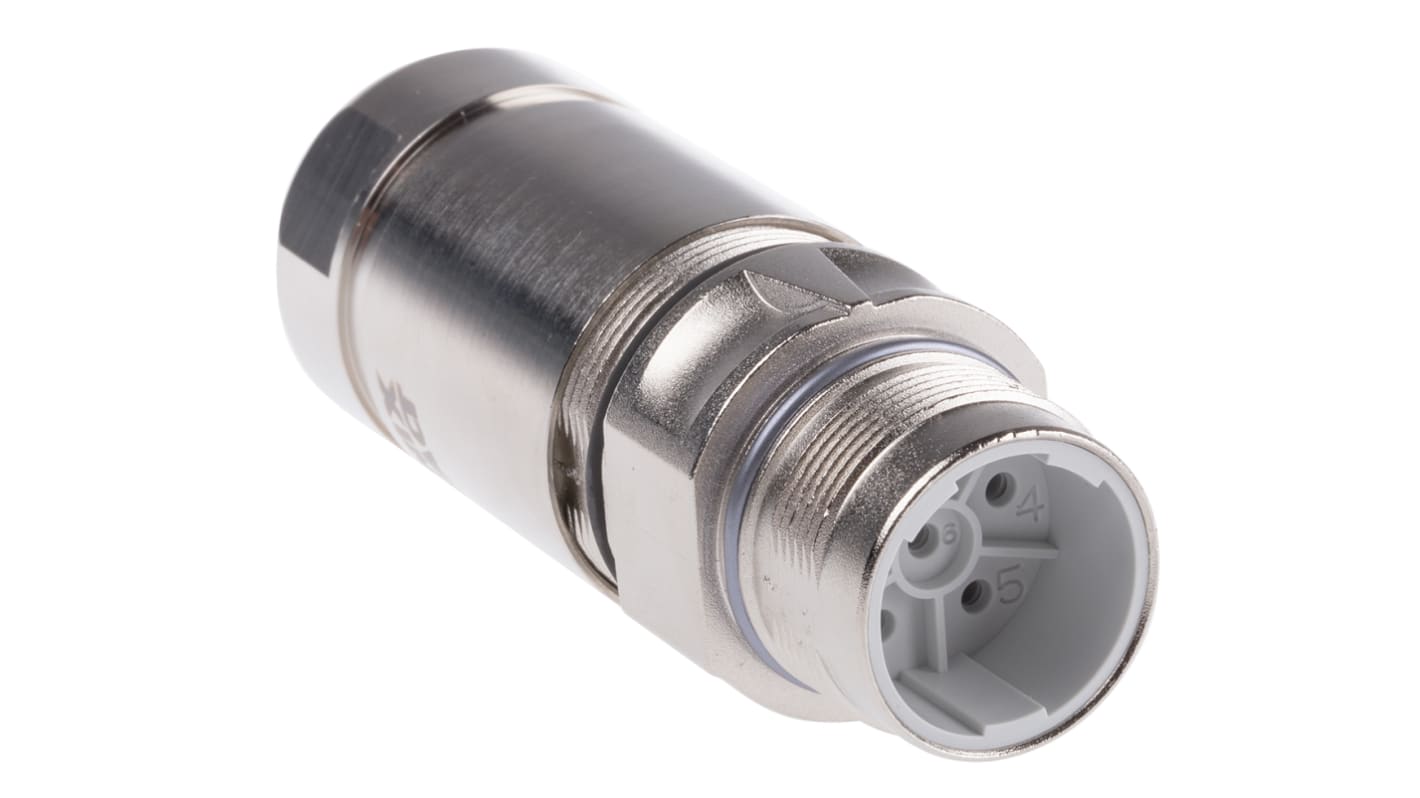 Phoenix Contact Circular Connector, 5 + PE Contacts, Cable Mount, M23 Connector, Plug, Male, IP67, SF Series