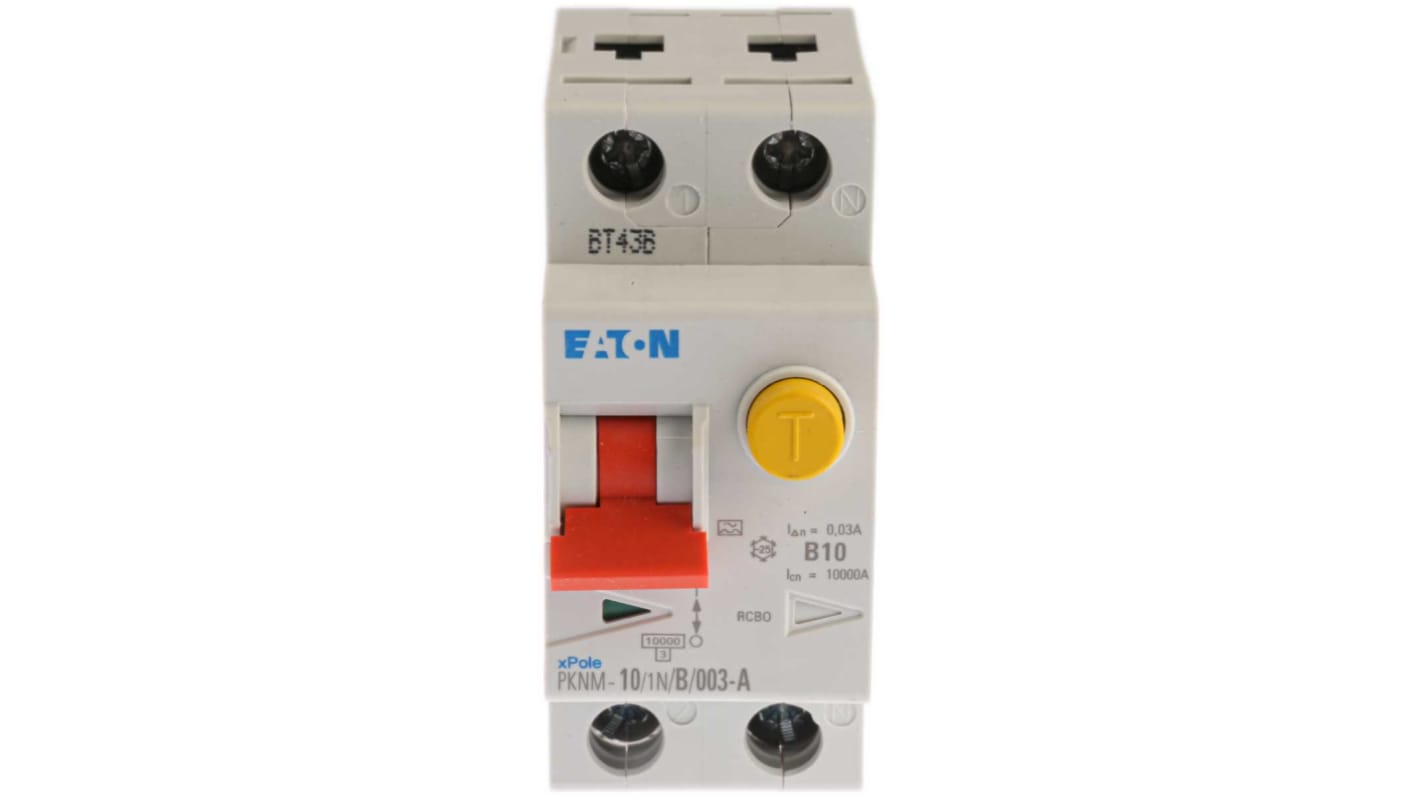 RCD Eaton Eaton Moeller, 2P, 10A, sensibilità 30mA, Tipo B