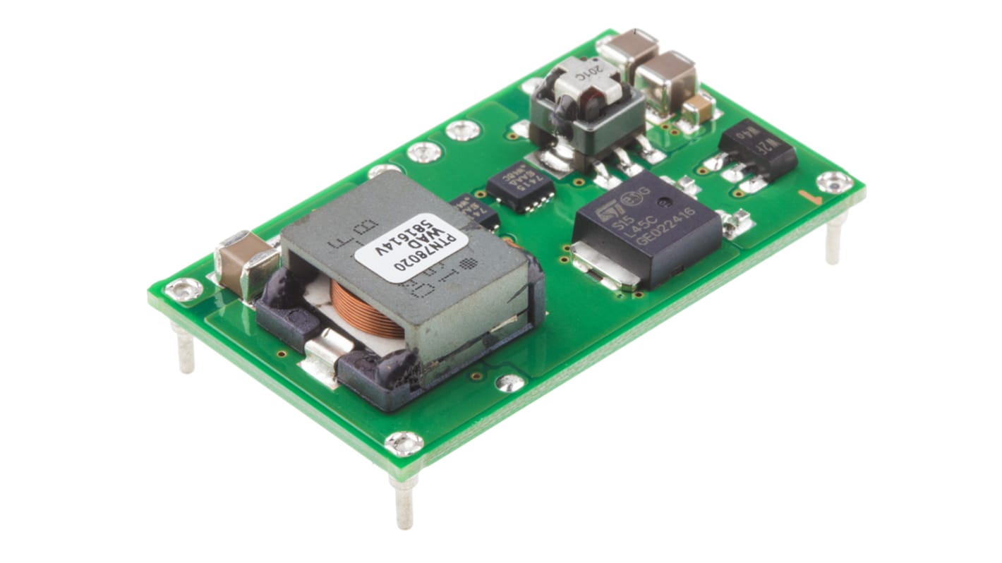 Texas Instruments, PTN78020WAD Step-Down Switching Regulator, 1-Channel 6A 7-Pin, DIP Module