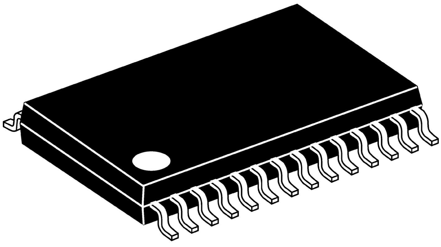 Microchip Mikrovezérlő PIC18F, 28-tüskés SSOP, 768 B RAM, 8bit bites