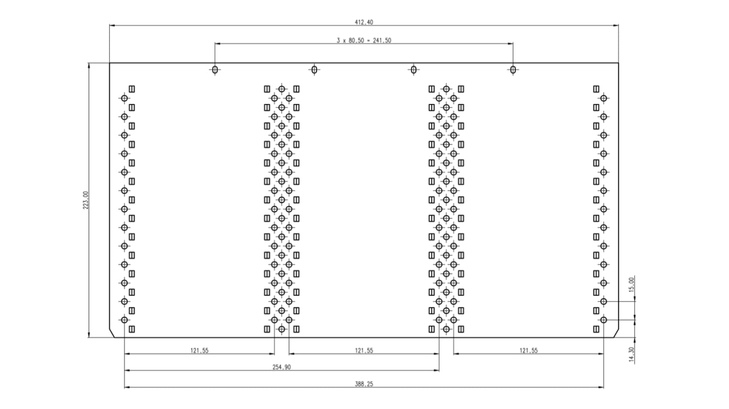 nVent SCHROFF Aluminium Cover Plate