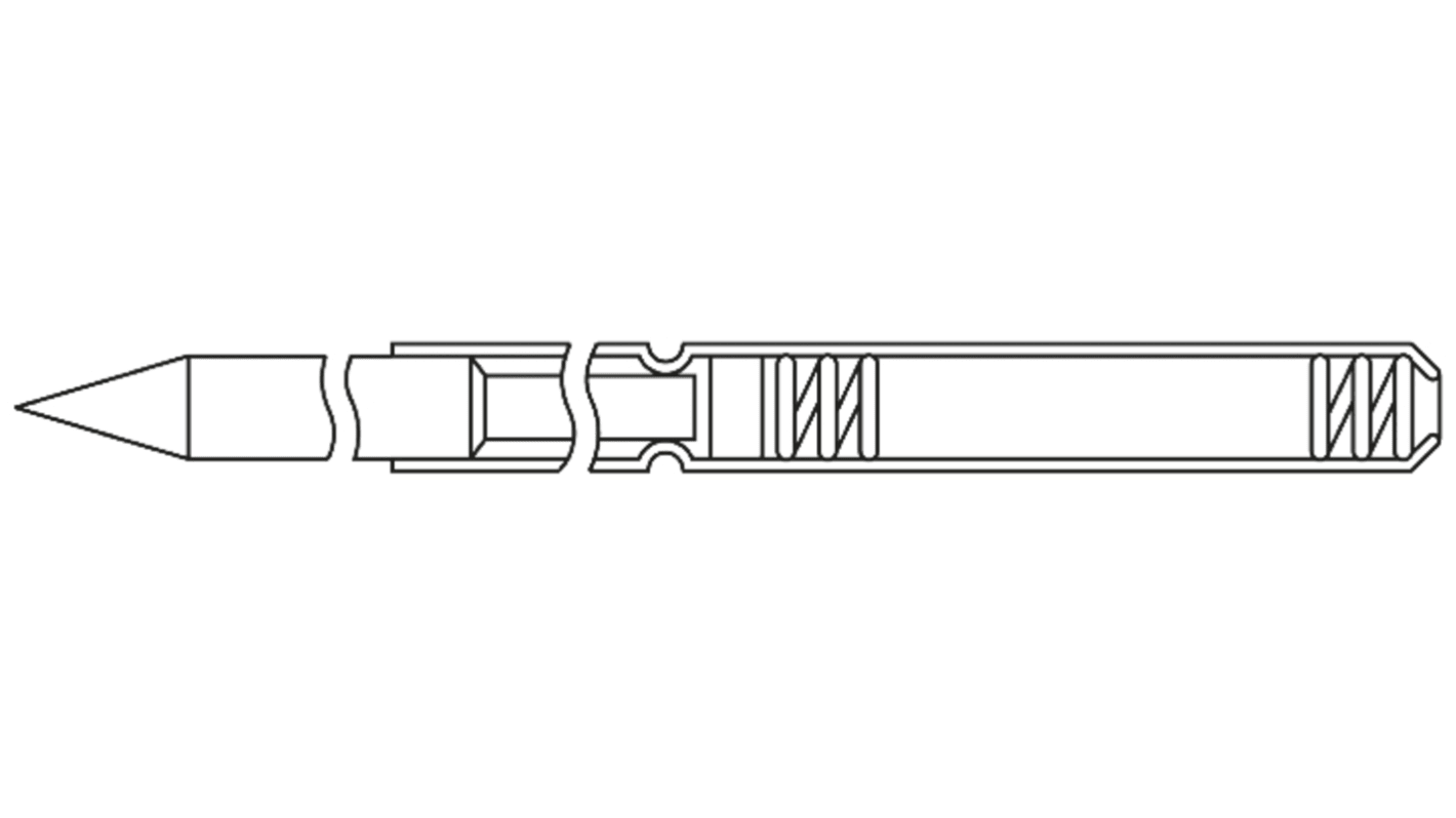 エスケイ工機 コンタクトプローブ(プローブピン) 1.27mm ポイント形 B-06PO-00