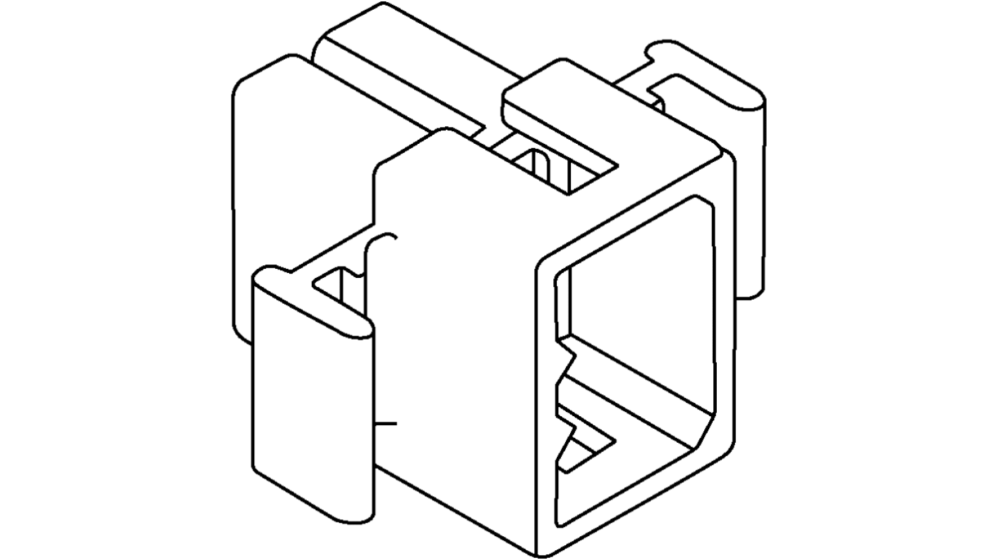 Molex 基板用コネクタハウジング 6極 ピッチ：3.68mm 3列 1625-06P1