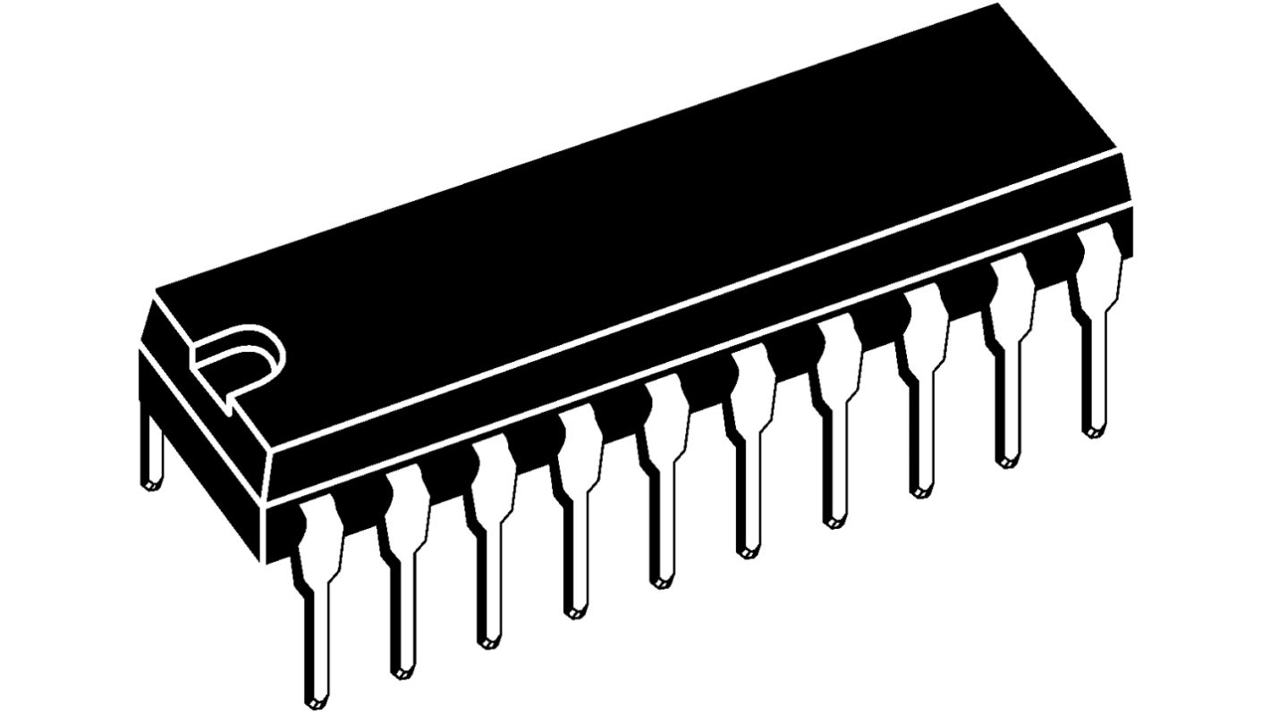 Analog Devices, DAC Dual 8 bit-, 5.6Msps, ±6LSB Parallel, 20-Pin PDIP