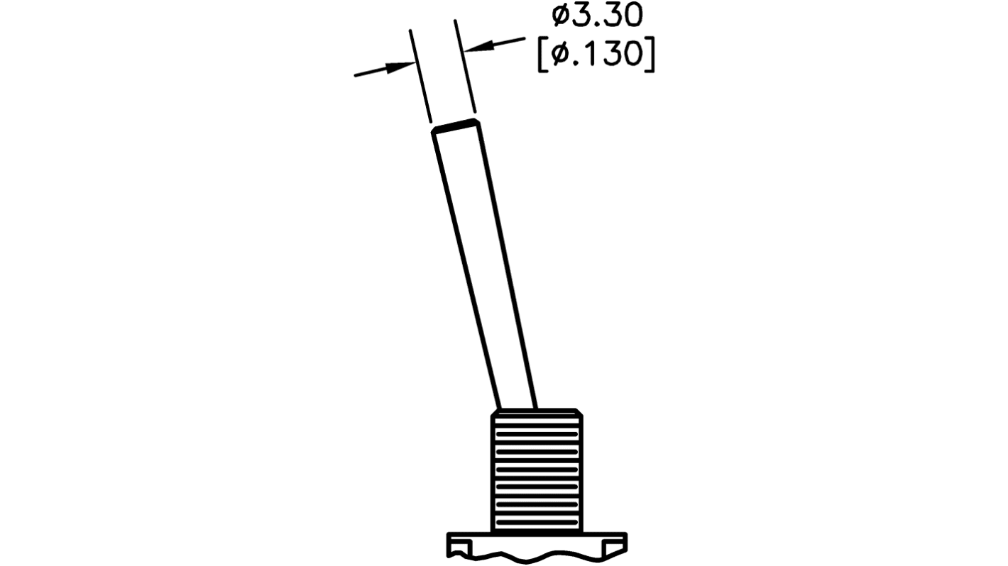 TE Connectivity Toggle Switch, PCB Mount, On-On, SPDT, Through Hole Terminal