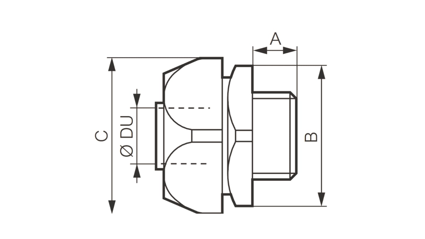 Raccord de conduit Legrand, taille 19mm en Laiton, IP65