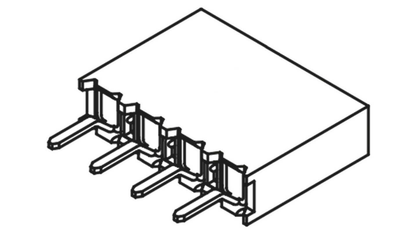 Connecteur femelle pour CI, 4 contacts, 1 rangée, 2.54mm, Traversant, Droit