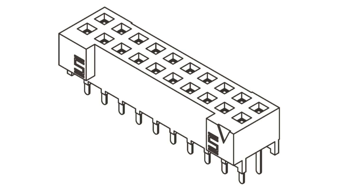 S2M-115-01-L-D | Samtec S2M Series Straight Through Hole Mount PCB ...