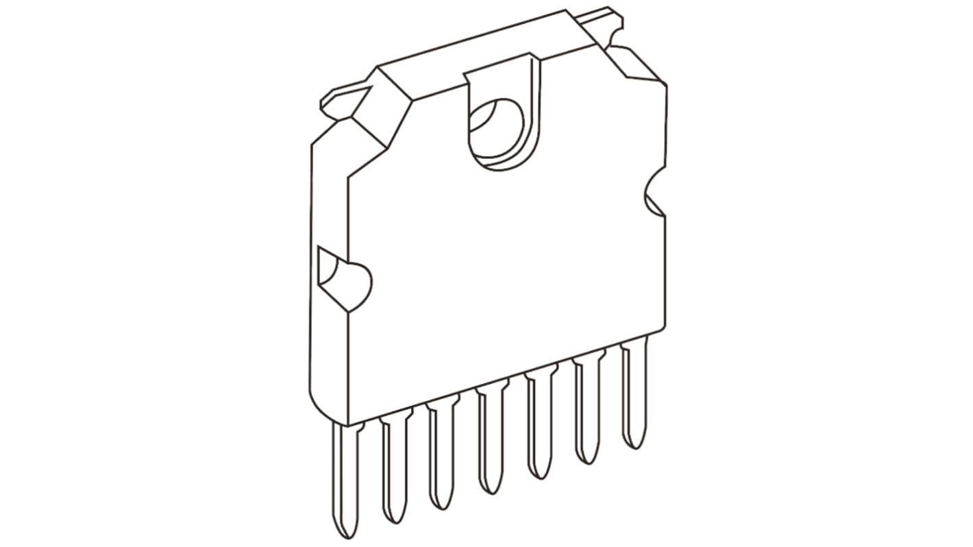 Toshiba モータドライバIC, 10 → 45 V, 7-Pin HSIP ブラシ付きDC