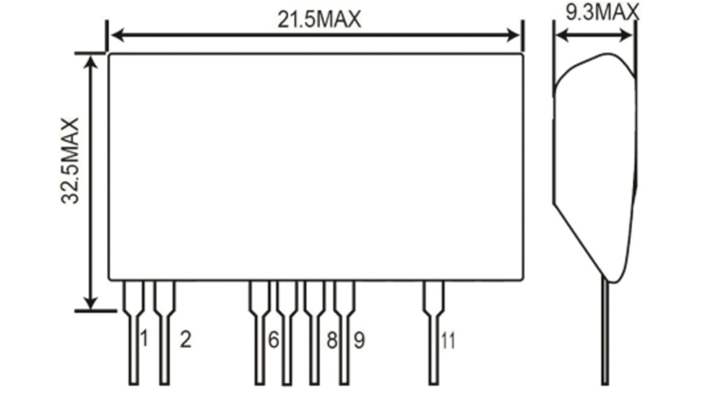 ROHM, AC-DC Converter 1A, 11.4 → 12.6 V 11-Pin, SIP BP5718A12