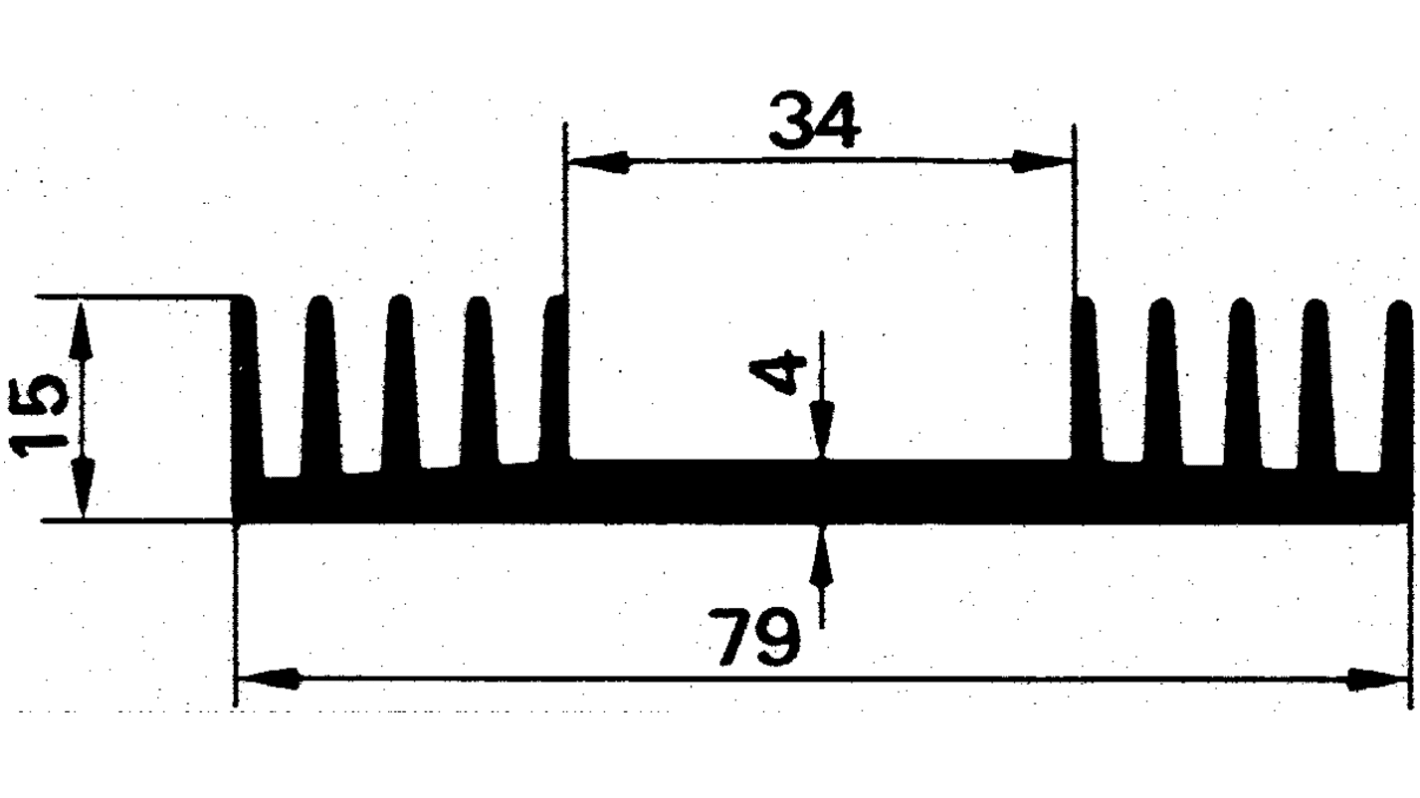 Dissipatore Seifert 1000 x 79 x 15mm