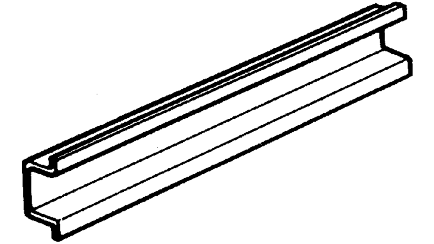 Lišta DIN Cylindr Neperforované, délka: 130mm, výška: 7.5mm