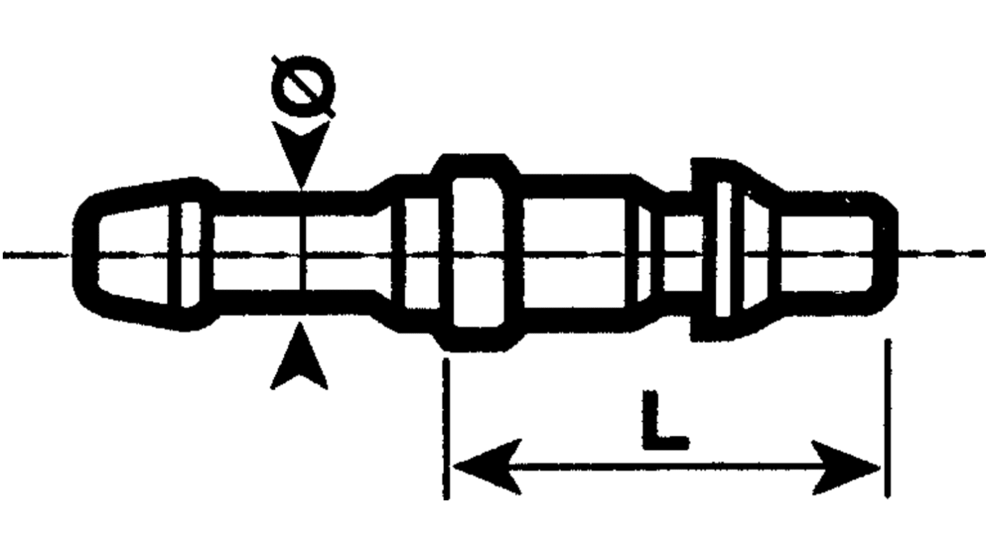 Staubli – Fluid Connectors Sicherheits-Schnellkupplung Edelstahl, Schlauchkupplung, 13mm ISO C6