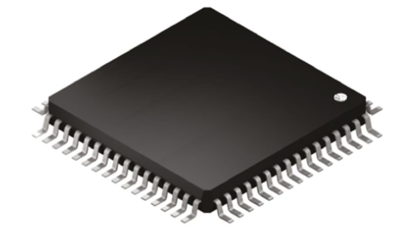 UART ST16C654IQ64-F 4-csatornás, IrDA, RS232, RS422, RS485, 1.5Mbit/s, 2,97 → 5,5 V, 64-tüskés, LQFP