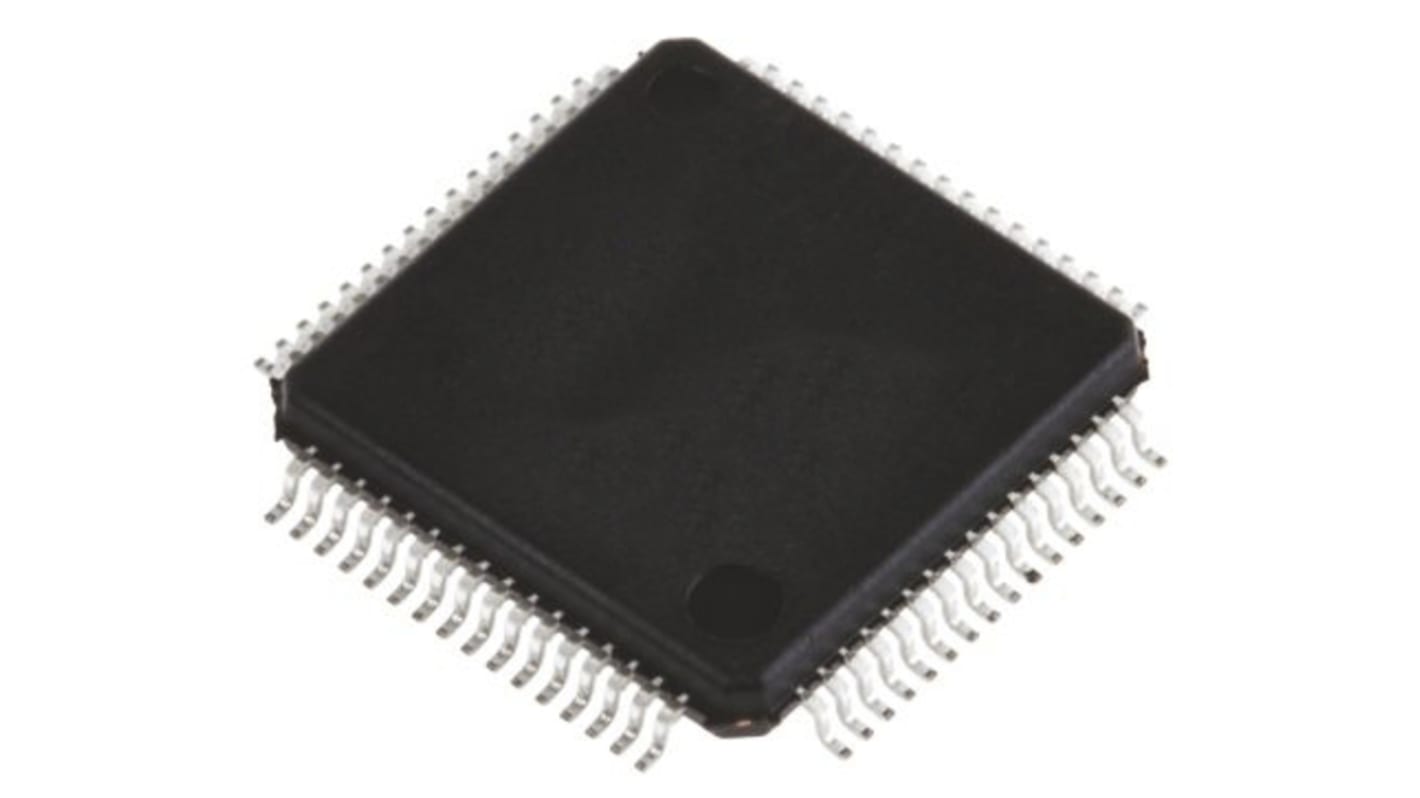 STMicroelectronics STM32F405RGT7, 32bit ARM Cortex M4 Microcontroller, STM32F4, 168MHz, 1.024 MB Flash, 64-Pin LQFP