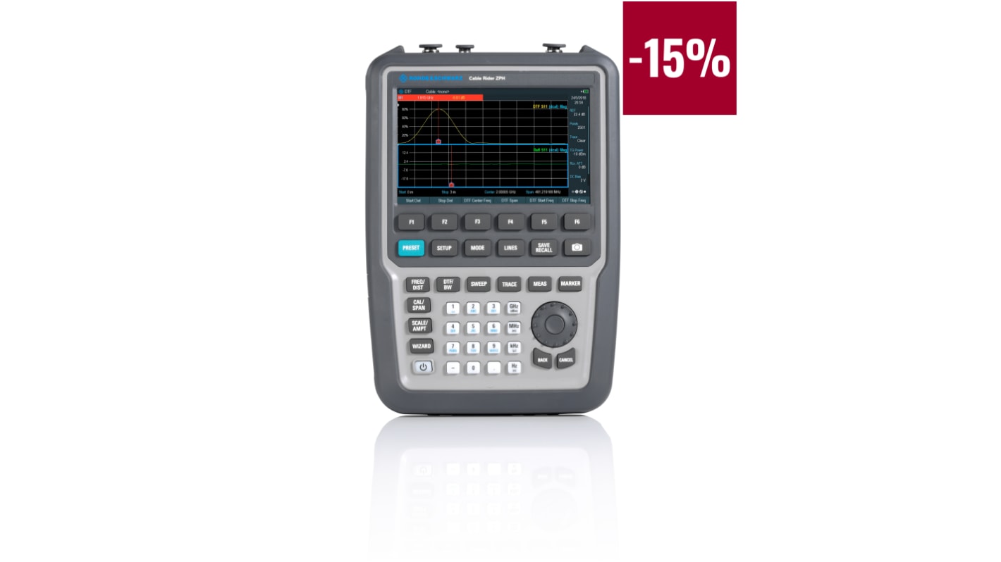 Rohde & Schwarz ZPH Handheld Spektrumanalysator, 3GHz, LAN, USB