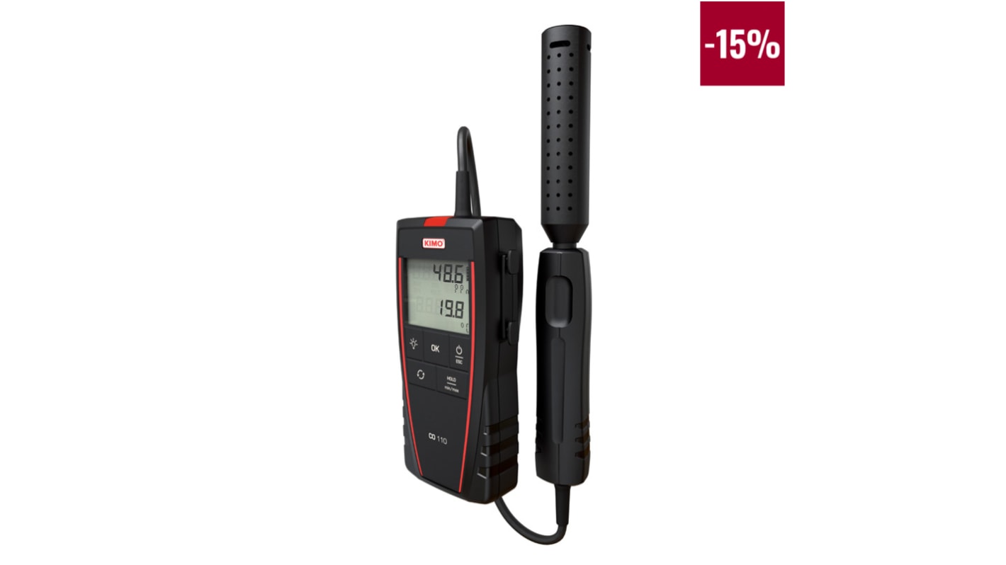 KIMO Gasdetektor für Kohlenmonoxid 35 Sekunden LCD ± 3 %, CO Detectors, , Handheld