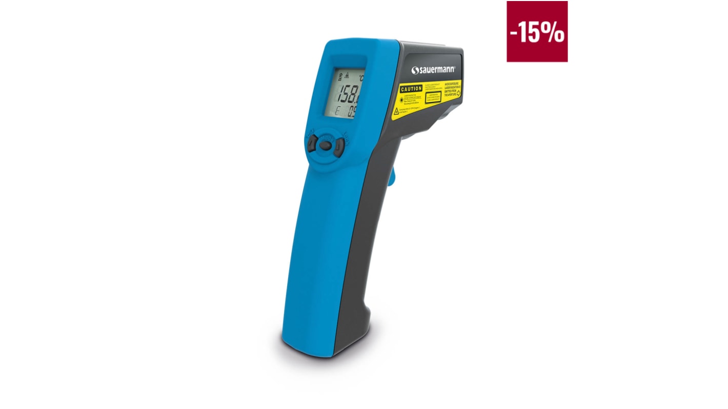 SAUERMANN. Si-TI3 Infrared Thermometer, -40°C Min, ± 2 °C Accuracy, °C and °F Measurements