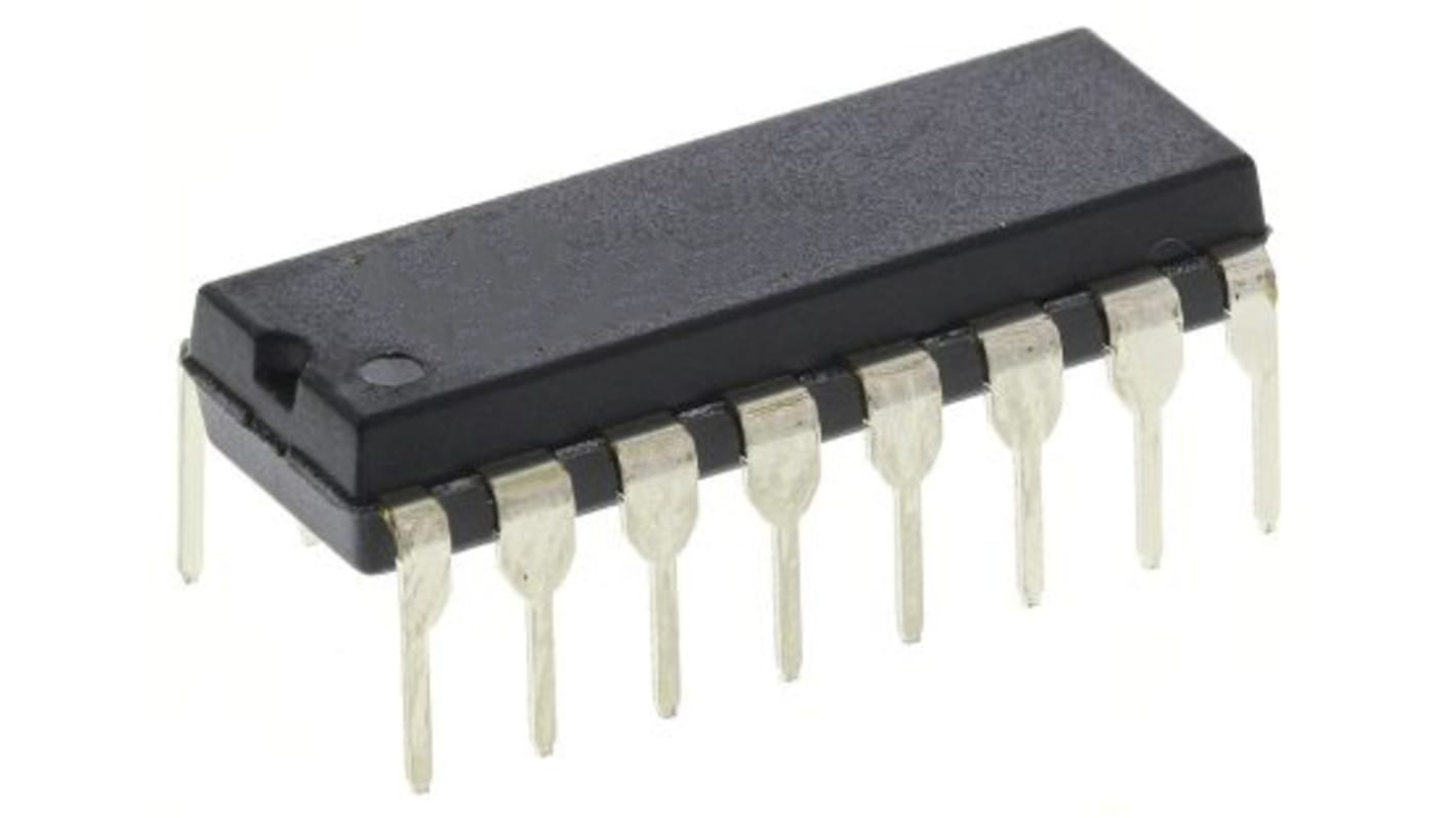 Optron, řada: PS, počet kolíků: 16, počet kanálů: čtyřnásobný výstup Tranzistor vstup DC povrchová montáž 80% PDIP