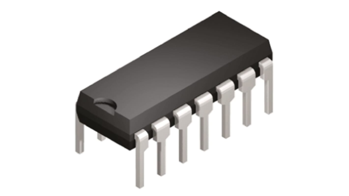 Texas Instruments INA2134PA Dual-Channel Differential Line Receiver, 14-Pin PDIP