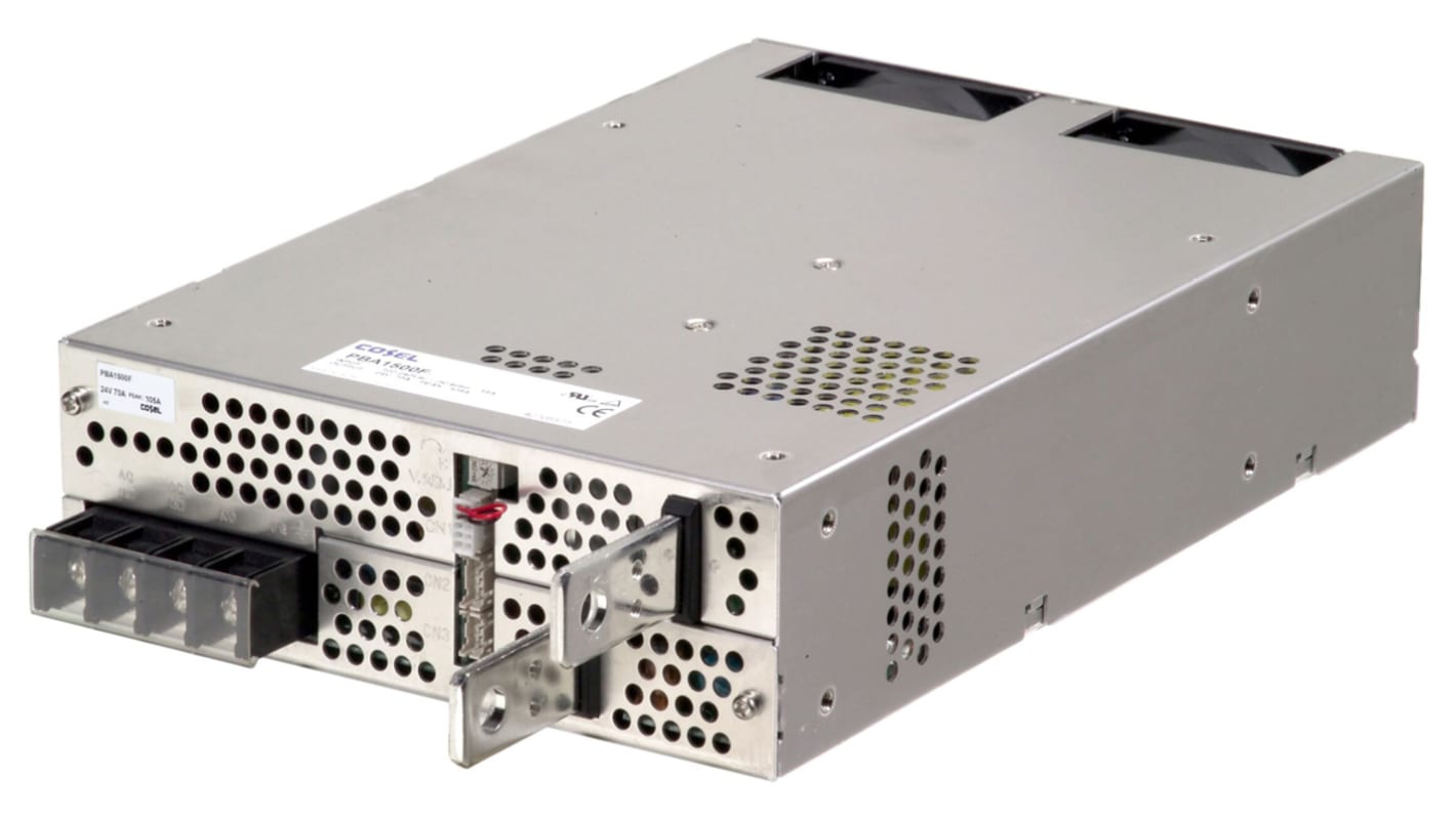 Cosel Embedded Switch Mode Power Supply (SMPS), PBA1500F-24, 24V dc, 70A, 1.5kW, 1 Output, 120 → 370 V dc, 85