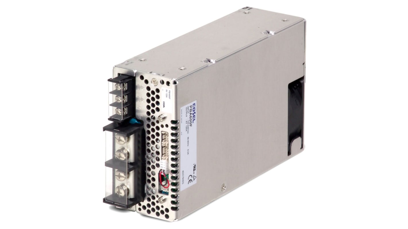 Cosel Switching Power Supply, PBA600F-15, 15V dc, 43A, 645W, 1 Output, 120 → 350 V dc, 85 → 264 V ac