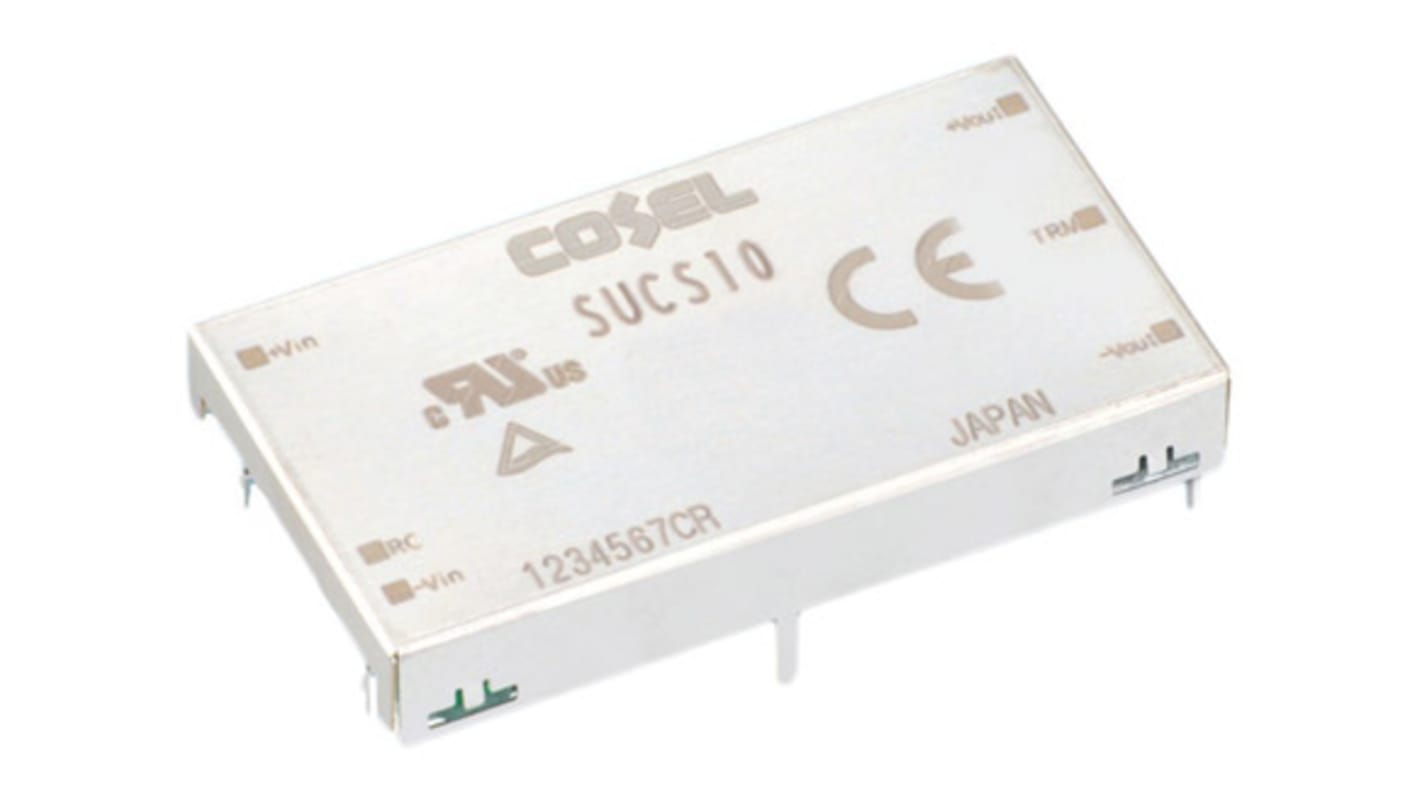 Cosel DC-DC Converter, 5V dc/ 2A Output, 4.5 → 9 V dc Input, 10W, Through Hole, +85°C Max Temp -40°C Min Temp