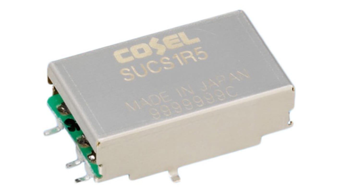 Cosel DC-DC Converter, 5V dc/ 300mA Output, 4.5 → 9 V dc Input, 1.5W, Surface Mount, +85°C Max Temp -40°C Min