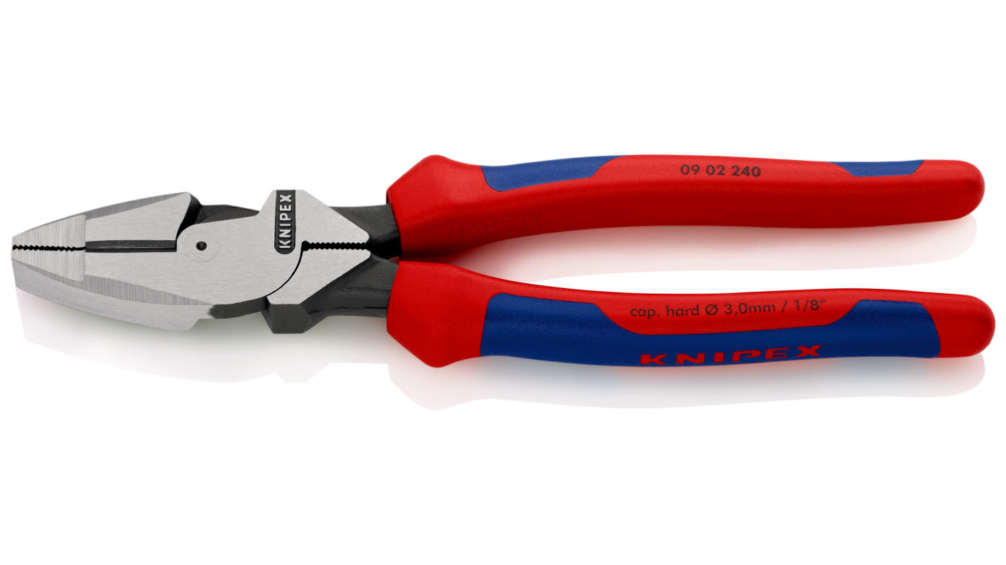 Knipex Combination Pliers, 240 mm Overall, Straight Tip