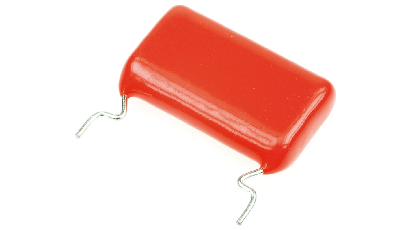 Vishay 368, MKT368 Polyester Film Capacitor, 160 V ac, 250 V dc, ±10%, 1μF, Through Hole