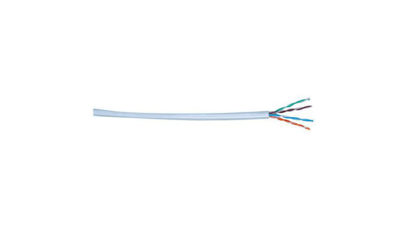 CAE Multimedia Connect MMC Ethernetkabel Cat.5e, 100m, Grau Verlegekabel U/UTP, Aussen ø 5.4mm, PVC