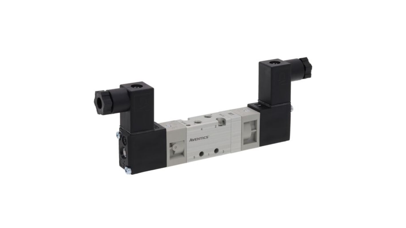 Electroválvula neumática EMERSON – ASCO, Serie 519, Rosca M5 Métrico, Función 5/2, Solenoide/Piloto, Colector, 175l/min