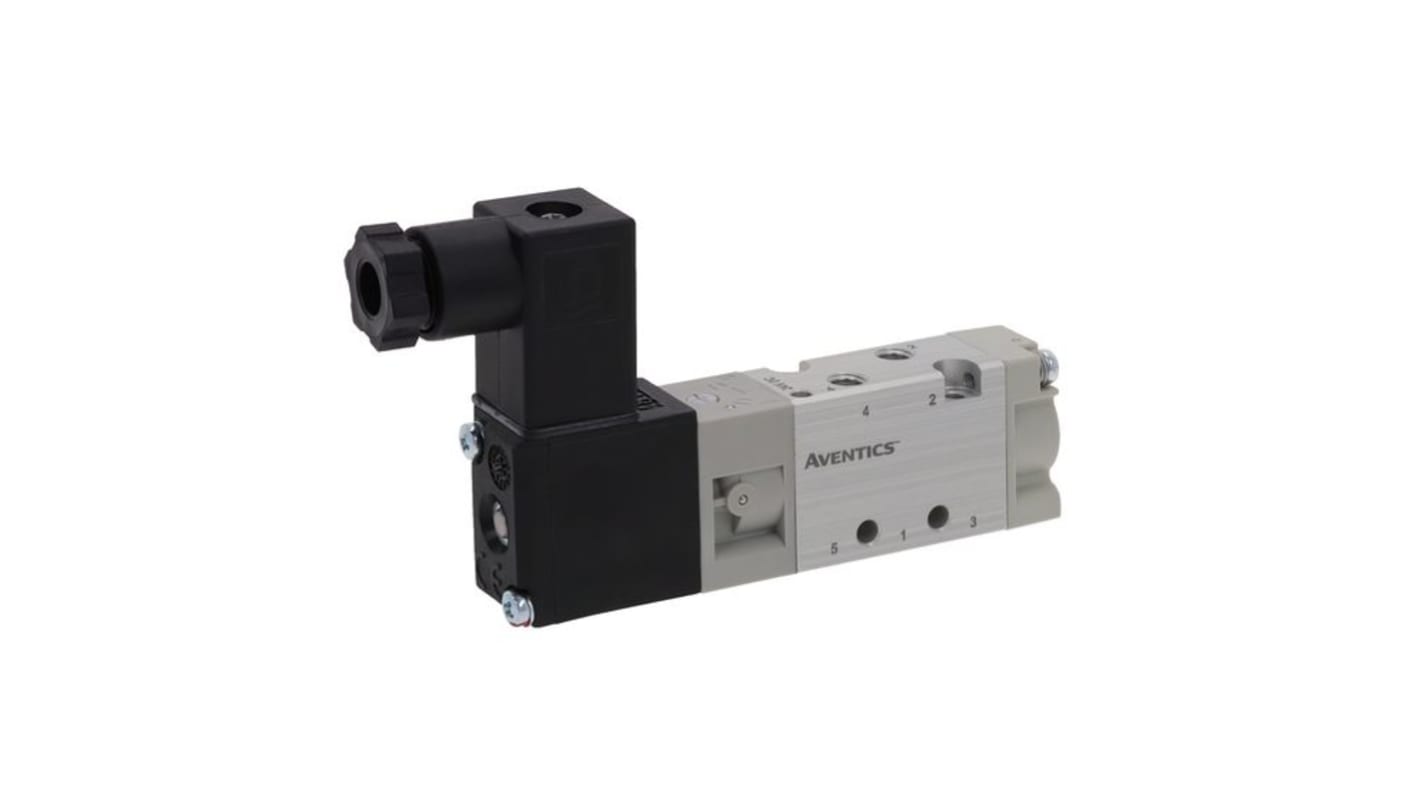 Electroválvula neumática EMERSON – ASCO, Serie 519, Rosca M5 Métrico, Función 5/2, Solenoide/Piloto, Colector, 175l/min