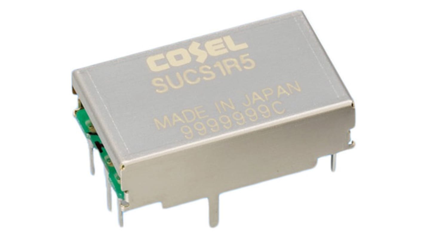 Cosel DC-DC Converter, 3.3V dc/ 400mA Output, 9 → 18 V dc Input, 1.32W, Through Hole, +85°C Max Temp -40°C Min