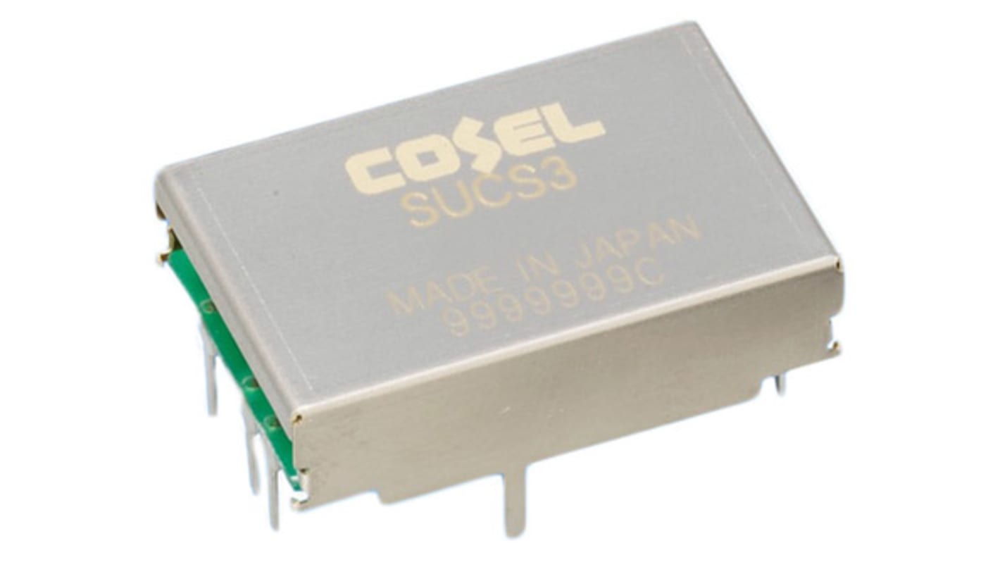 Cosel DC-DC Converter, 12V dc/ 250mA Output, 4.5 → 9 V dc Input, 3W, Through Hole, +85°C Max Temp -40°C Min Temp