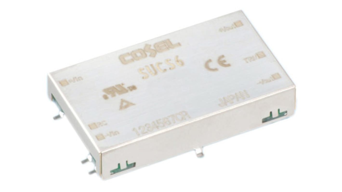 Cosel DC-DC Converter, 3.3V dc/ 1.2A Output, 4.5 → 9 V dc Input, 6W, Surface Mount, +85°C Max Temp -40°C Min Temp