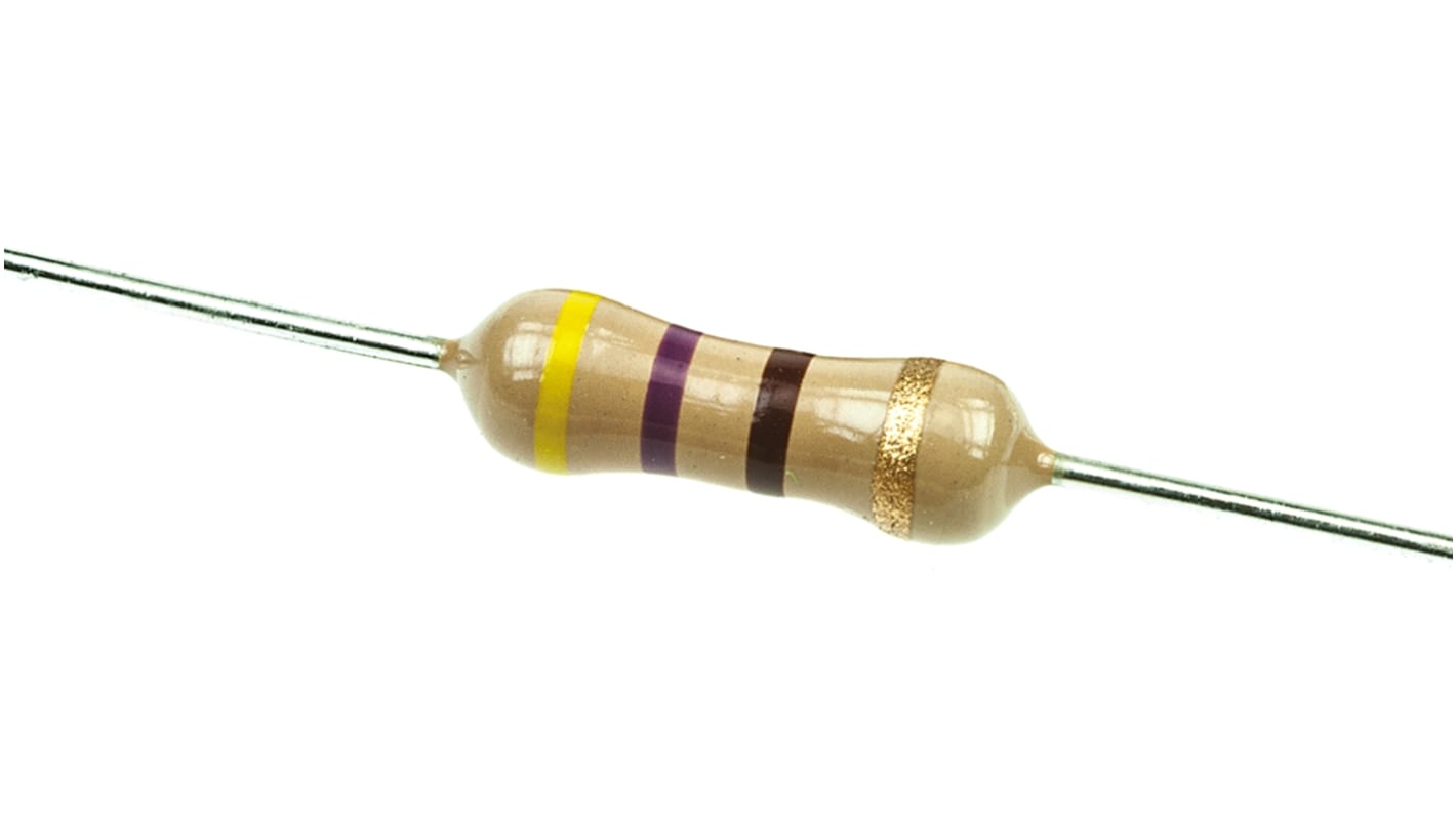 TE Connectivity 470Ω Carbon Film Carbon Film Fixed Resistor 0.5W ±5