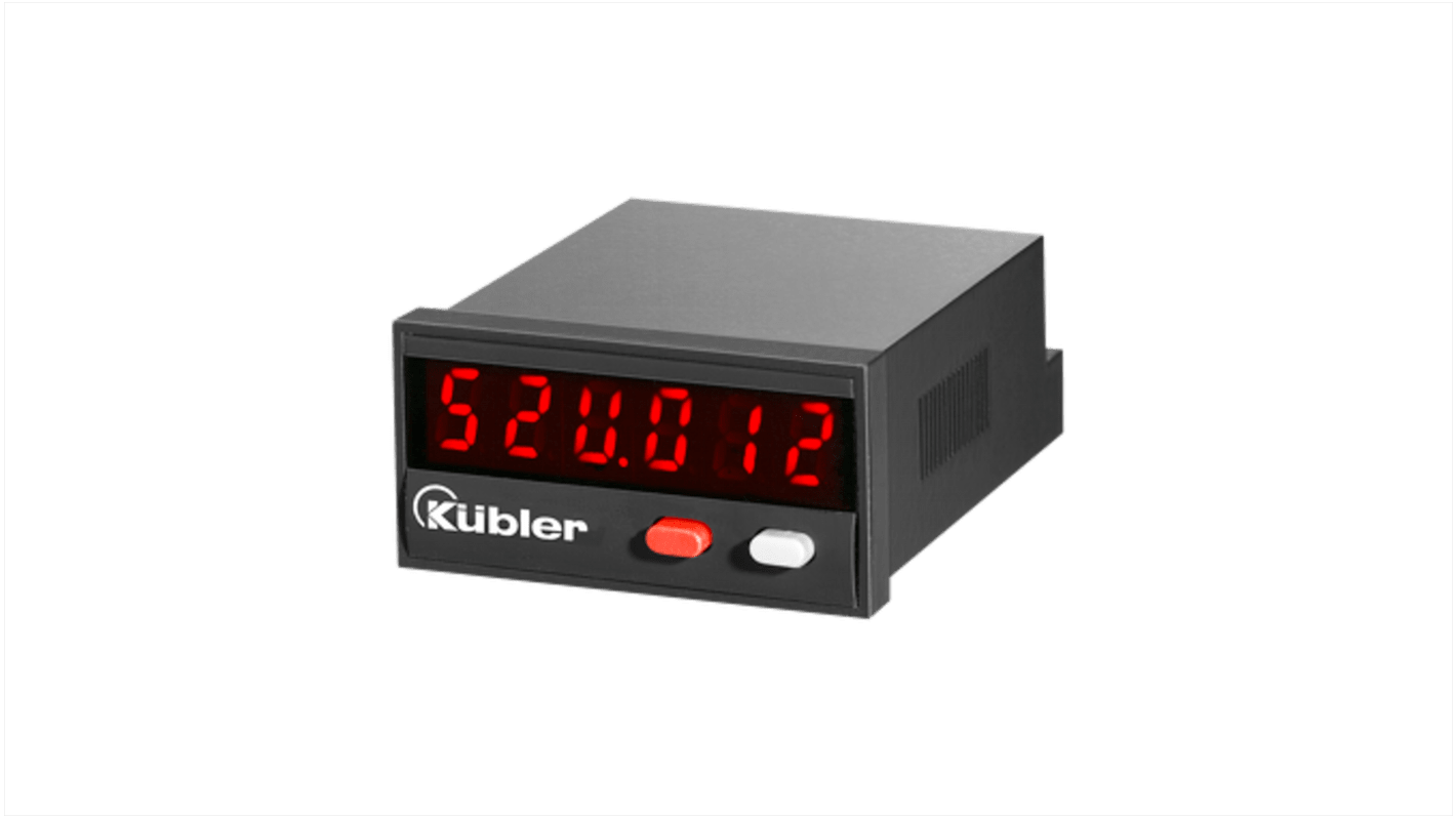 Kübler カウンタ LED 60kHz 6 パネル取付 CODIX 52Uシリーズ 6.52U.012.300