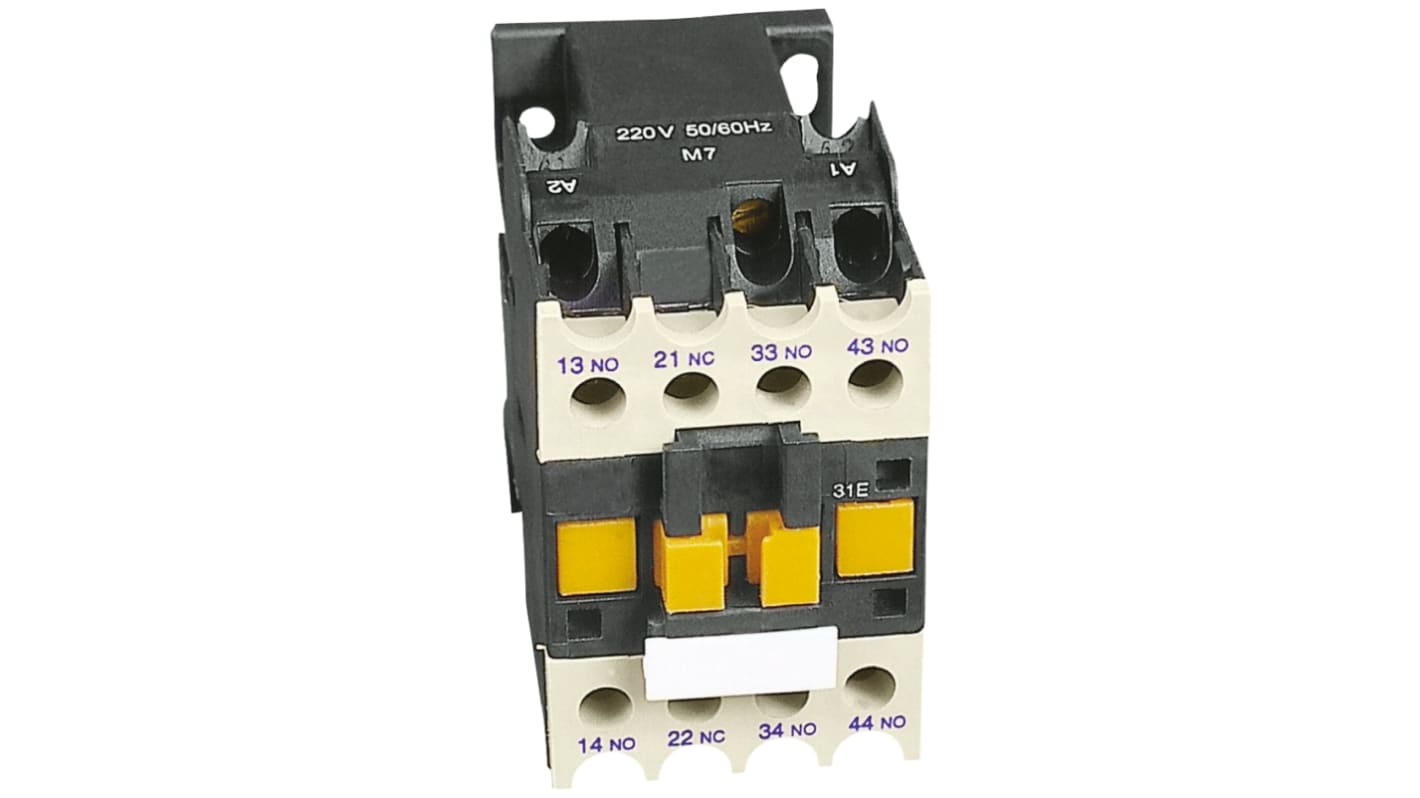 RS PRO Contactor, 230 V ac Coil, 4-Pole, 10 A, 4NO, 400 V ac | RS