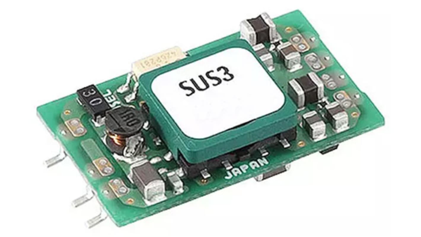 Cosel DC-DC Converter, 15V dc/ 200mA Output, 9 → 18 V dc Input, 3W, Surface Mount, +85°C Max Temp -40°C Min Temp